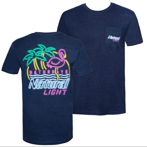Natural Light Other - NWOT Natural Light Naturdays Neon Sign Tee Shirt